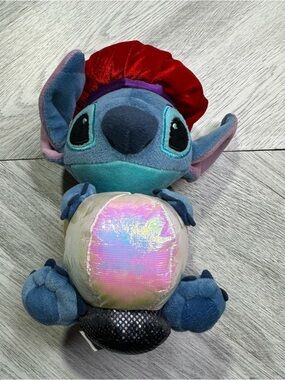 Disney Store Lilo & Stitch Fortune Teller Beanbag Plush Crystal Ball Soft CUTE!